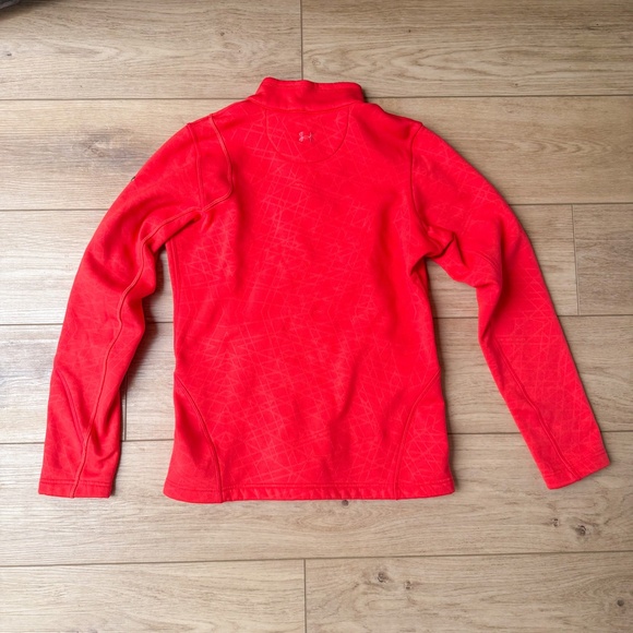 UNDER ARMOUR WOMENS ORANGE SOFTSHELL JACKET BLACK PANT SET SIZE SMALL GAMEDAY - Picture 3 of 7